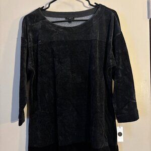 black strippy sweater